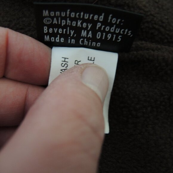 Dog Thick Fleece Coat w/ Pockets Rust Red, Brown & Ivory Check Pattern Size S/M - Picture 7 of 14